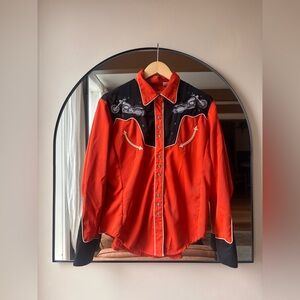 SCULLY | vintage embroidered western shirt | size medium